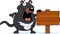 Cartoon Tasmanian Devil Sign