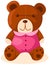 Cartoon teddy bear