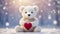 cartoon teddy bear toy romantic beautiful fun creative romantic banner