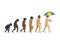 Cartoon theory of evolution  white background