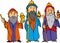 Cartoon of the three wise men