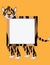 Cartoon tiger frame