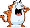 Cartoon Tiger Waving