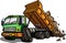 Cartoon Tipper Truck. Isolated