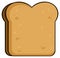 Cartoon Toast Bread Slice