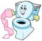 Cartoon toilet