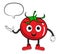 Cartoon Tomato With Text