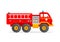 Cartoon Toy Firetruck Vector Illustration. Red Firefighter Car.