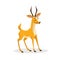 Cartoon trendy design african antelope. Cheerful gazelle.