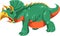 Cartoon triceratops