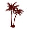 Cartoon tropical palm tree