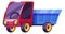 Cartoon truck icon. Heavy car plastic toy