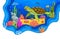 Cartoon turtle and corals, underwater paper cut
