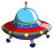 Cartoon ufo alien ship craft