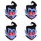 Cartoon vampire heads icons. Vector illustration of vampire emotions.