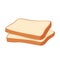 Cartoon vector illustration isolated object delicious flour food bakery bread toast