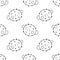 cartoon vector seamless pattern with puffer fish
