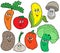 Cartoon vegetable collection 1