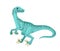 Cartoon Velociraptor dinosaur comical character