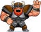 Cartoon Viking Waving