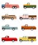 Cartoon vintage pick up truck