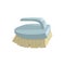 Cartoon vintage trendy icon of cleaning bristle brush. Housework vector simple gradient icon.