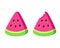 Cartoon watermelon slice