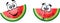 Cartoon watermelon,vector