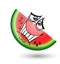 Cartoon watermelon vector