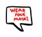A Cartoon Wear Your Mask Chat Icon