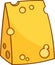 Cartoon Wedge Of Yellow Cheese