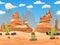 Cartoon western desert tiliable