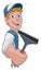 Cartoon Window Cleaning Squeegee Car Wash Cleaner