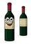 Cartoon wine bottle