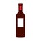 Cartoon Wine Bottle Emoji Icon Isolated