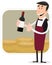 Cartoon Winemaker