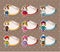 Cartoon Winter child Stickers,Label