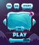 Cartoon winter game user interface