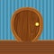 Cartoon Wooden Rounded Door For, Home Interior