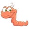 Cartoon worm insect