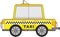 Cartoon Yellow Taxi Cab