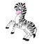 Cartoon zebra