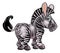 Cartoon zebra