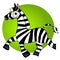 Cartoon zebra character.striped cute animal