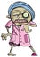 Cartoon zombie grandma