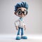 Cartoonish 3d Doctor Sculptor With Hyper-realistic Details