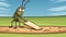 Cartoonish Cricket Game With Insects: Chisel - A Humorous Cottagepunk Transportcore Experience