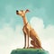 Cartoonish Dog Characters On A Gigantic Hill - Meticulous Realism