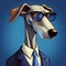 Cartoonish Dog In Glasses: A Playful And Stylish Portrayal