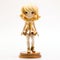 Cartoonish Gold Figure With Blonde Hair - Chie Yoshii Style